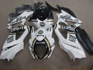 Branco Lucky Strike Preto Motul Carenagem Moto Suzuki GSXR 1000 K7 07-08