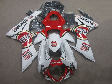 Branco Lucky Strike Vermelho Motul Carenagem Moto Suzuki GSXR 600 K11 11-21