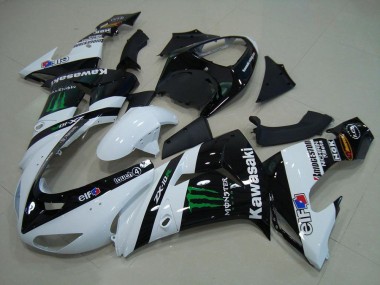 Branco Monster Carenagem Moto Kawasaki ZX10R 06-07
