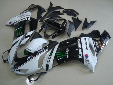 Branco Monster Carenagem Moto Kawasaki ZX6R 07-08