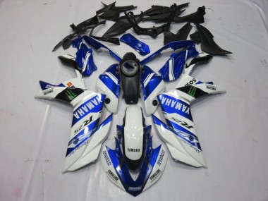 Branco Monster Carenagem Moto Yamaha R3 15-22