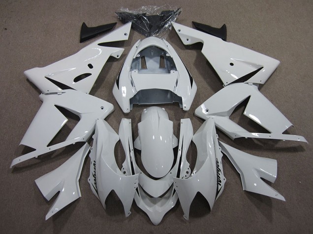 Branco Ninja Carenagem Moto Kawasaki ZX10R 03-05 Branco Ninja Carenagem Moto Kawasaki ZX10R 03-05