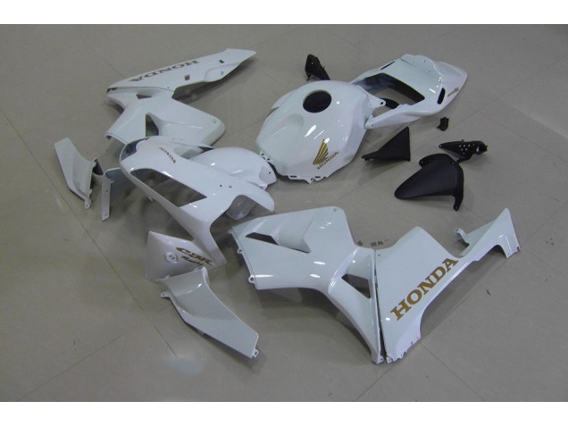 Branco Ouro Carenagem Moto Honda CBR 600RR 03-04 Branco Ouro Carenagem Moto Honda CBR 600RR 03-04