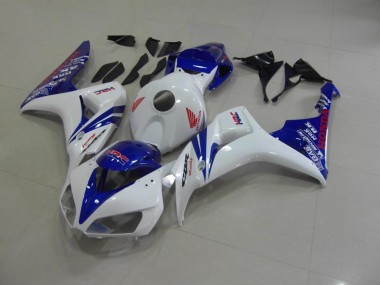 Branco Pérola Azul Carenagem Moto Honda CBR 1000RR 06-07