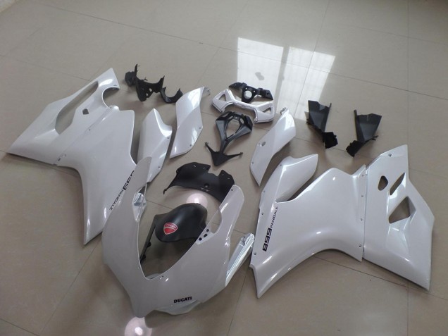 Branco Pérola Carenagem Moto Ducati 1199 11-14 Branco Pérola Carenagem Moto Ducati 1199 11-14