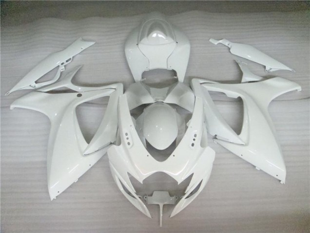 Branco Pérola Carenagem Moto Suzuki GSXR 600 / 750 K6 06-07 Branco Pérola Carenagem Moto Suzuki GSXR 600 / 750 K6 06-07