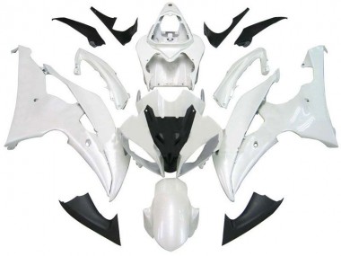 Branco Pérola Kits Carenagem Moto Yamaha R6 08-16