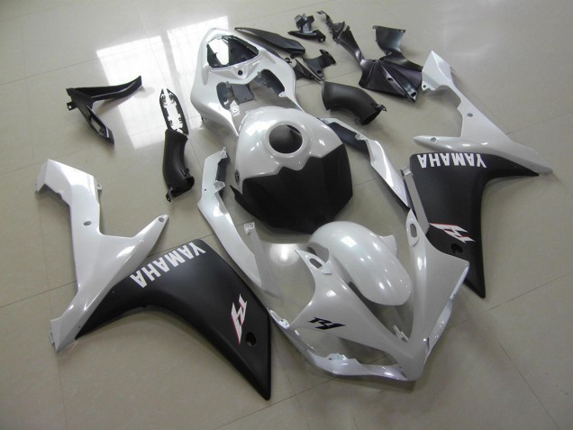 Branco Pérola Preto Fosco Carenagem Moto Yamaha R1 07-08