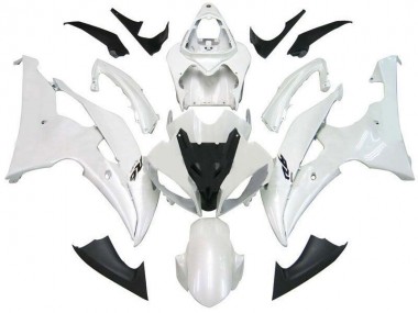 Branco Pérola R6 Carenagem Moto Yamaha R6 08-16