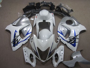 Branco Prata Azul Carenagem Moto Suzuki GSXR 1300 Hayabusa 08-19