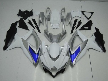 Branco Prata Azul Carenagem Moto Suzuki GSXR 600 / 750 K8 08-10