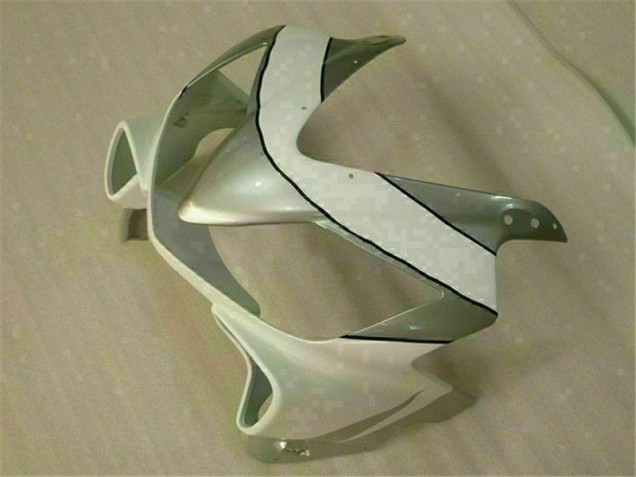 Branco Prata Carenagem Moto Honda CBR 600 F4i 01-03 Branco Prata Carenagem Moto Honda CBR 600 F4i 01-03