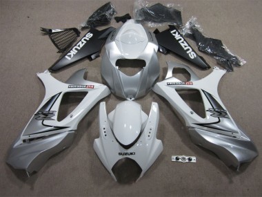 Branco Prata Carenagem Moto Suzuki GSXR 1000 K7 07-08
