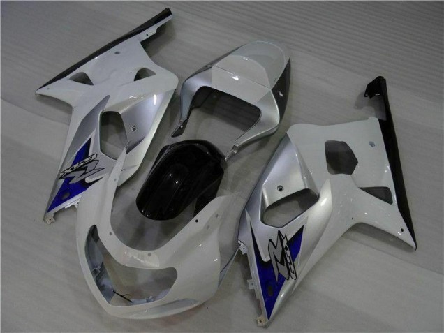 Branco Prata Carenagem Moto Suzuki GSXR 600 / 750 K1 K2 K3 01-03