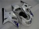 Branco Prata Carenagem Moto Suzuki GSXR 600 / 750 K1 K2 K3 01-03