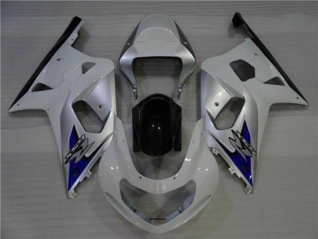 Branco Prata Carenagem Moto Suzuki GSXR 600 / 750 K1 K2 K3 01-03