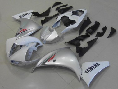 Branco Prata Carenagem Moto Yamaha R1 12-14