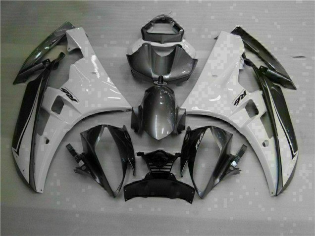 Branco Prata Carenagem Moto Yamaha R6 06-07 Branco Prata Carenagem Moto Yamaha R6 06-07