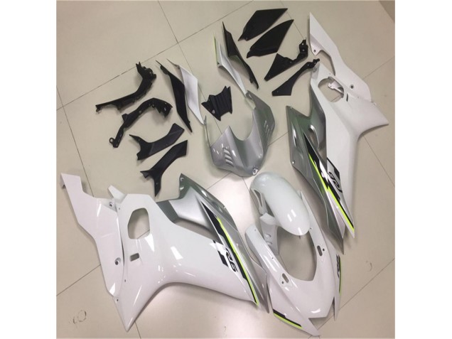 Branco Prata Carenagem Moto Yamaha R6 17-23 Branco Prata Carenagem Moto Yamaha R6 17-23