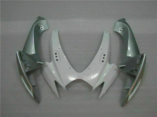 Branco Prata Moto Plástico Suzuki GSXR 600 / 750 K6 06-07 Branco Prata Moto Plástico Suzuki GSXR 600 / 750 K6 06-07