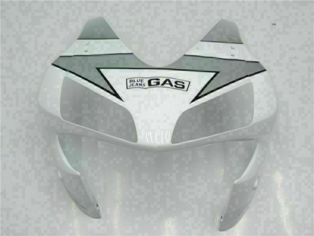 Branco Prata Repsol Carenagem Moto Honda CBR 600RR 03-04 Branco Prata Repsol Carenagem Moto Honda CBR 600RR 03-04