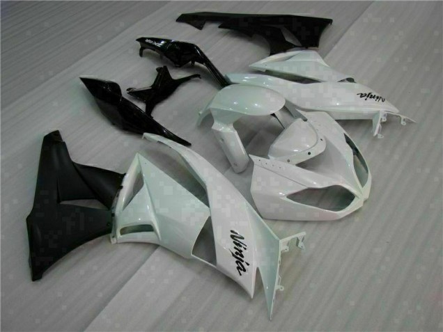 Branco Preto Abs Kits Carenagem Moto Kawasaki ZX6R 09-12 Branco Preto Abs Kits Carenagem Moto Kawasaki ZX6R 09-12