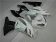 Branco Preto Abs Kits Carenagem Moto Kawasaki ZX6R 09-12 Branco Preto Abs Kits Carenagem Moto Kawasaki ZX6R 09-12