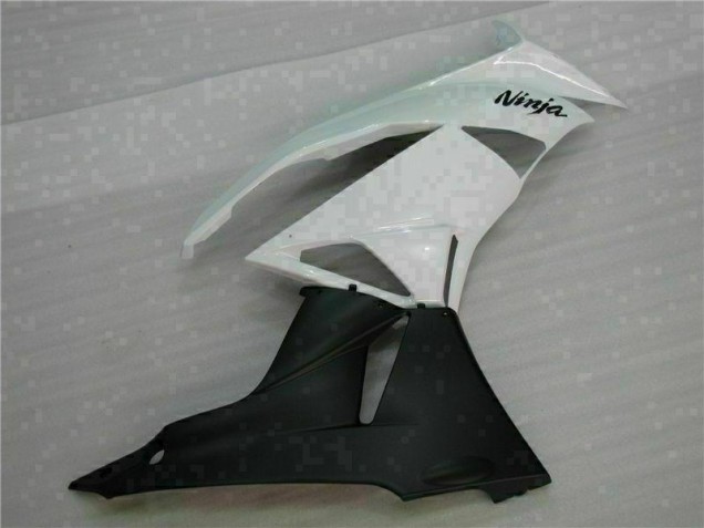 Branco Preto Abs Kits Carenagem Moto Kawasaki ZX6R 09-12 Branco Preto Abs Kits Carenagem Moto Kawasaki ZX6R 09-12
