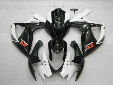 Branco Preto Abs Kits Carenagem Moto Suzuki GSXR 600 / 750 K6 06-07