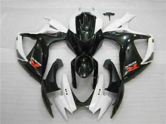 Branco Preto Abs Kits Carenagem Moto Suzuki GSXR 600 / 750 K6 06-07 Branco Preto Abs Kits Carenagem Moto Suzuki GSXR 600 / 750 K6 06-07