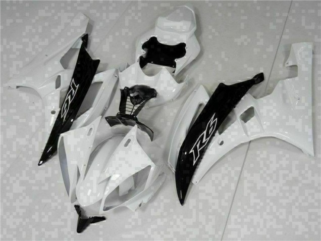 Branco Preto Abs Kits Carenagem Moto Yamaha R6 06-07 Branco Preto Abs Kits Carenagem Moto Yamaha R6 06-07