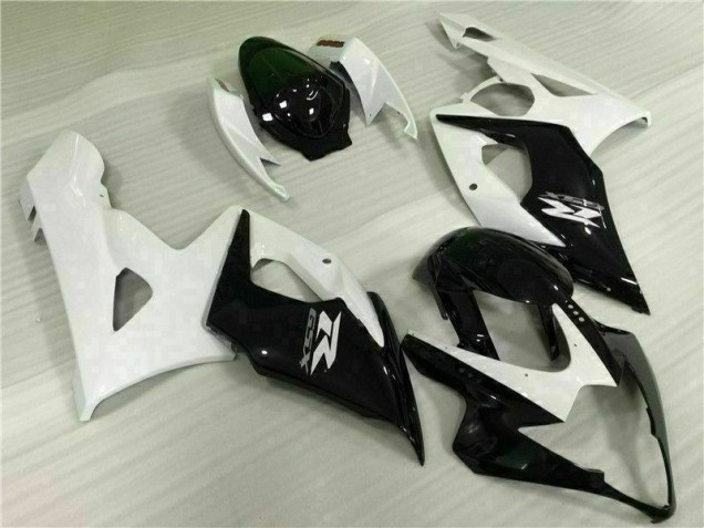 Branco Preto Abs Kits Completos Carenagem Moto Suzuki GSXR 1000 K5 05-06 Branco Preto Abs Kits Completos Carenagem Moto Suzuki GSXR 1000 K5 05-06