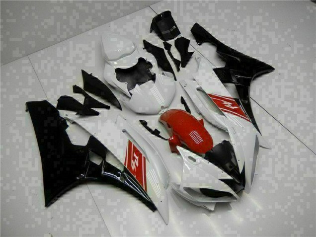 Branco Preto Abs Kits Completos Carenagem Moto Yamaha R6 06-07 Branco Preto Abs Kits Completos Carenagem Moto Yamaha R6 06-07