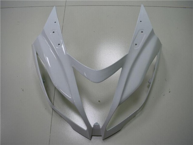Branco Preto Abs Moto Plásticos Kawasaki ZX6R 13-18 Branco Preto Abs Moto Plásticos Kawasaki ZX6R 13-18