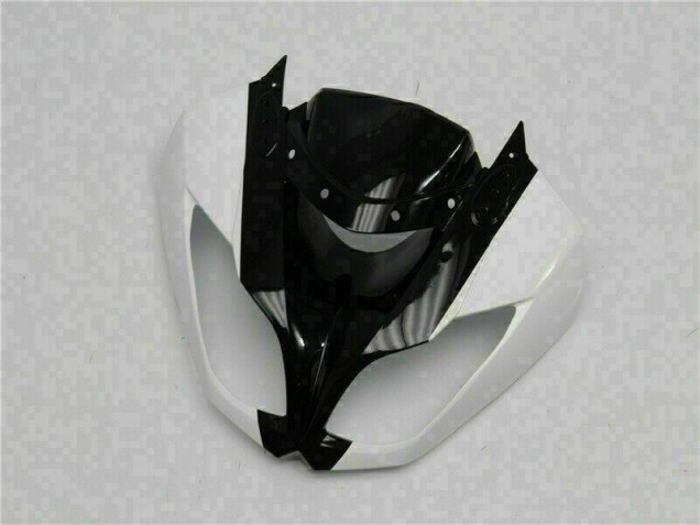 Branco Preto Abs Motocicleta Plásticos Kawasaki ZX6R 09-12 Branco Preto Abs Motocicleta Plásticos Kawasaki ZX6R 09-12