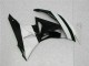 Branco Preto Abs Motocicleta Plásticos Kawasaki ZX6R 09-12 Branco Preto Abs Motocicleta Plásticos Kawasaki ZX6R 09-12