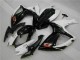 Branco Preto Abs Motocicleta Plásticos Suzuki GSXR 600 / 750 K6 06-07 Branco Preto Abs Motocicleta Plásticos Suzuki GSXR 600 / 750 K6 06-07