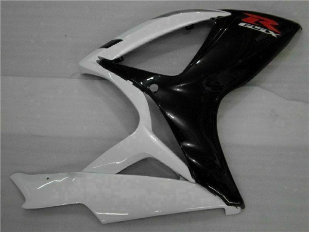 Branco Preto Abs Motocicleta Plásticos Suzuki GSXR 600 / 750 K6 06-07 Branco Preto Abs Motocicleta Plásticos Suzuki GSXR 600 / 750 K6 06-07
