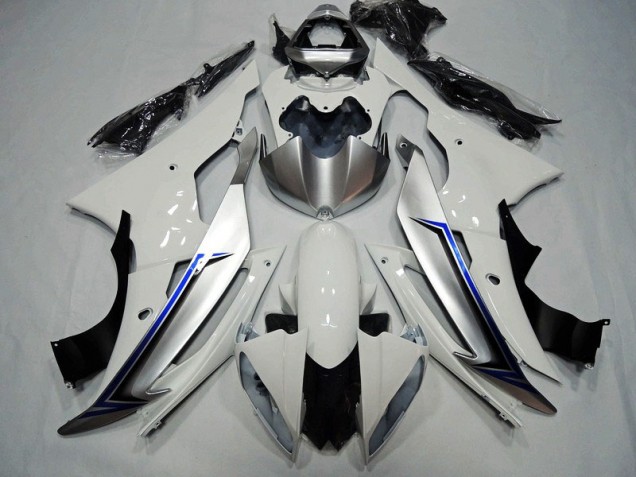 Branco Preto Azul Carenagem Moto Yamaha R6 08-16 Branco Preto Azul Carenagem Moto Yamaha R6 08-16