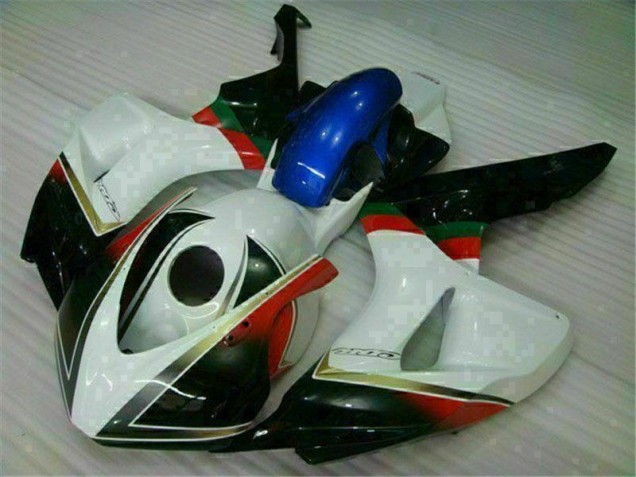 Branco Preto Carenagem Moto Honda CBR 1000RR 06-07 Branco Preto Carenagem Moto Honda CBR 1000RR 06-07