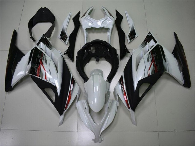 Branco Preto Carenagem Moto Kawasaki EX300 13-16 Branco Preto Carenagem Moto Kawasaki EX300 13-16