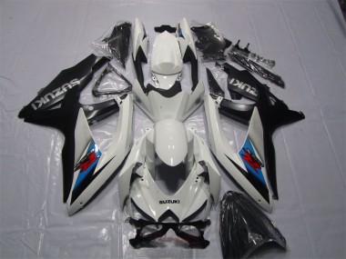 Branco Preto Carenagem Moto Suzuki GSXR 1000 K7 07-08