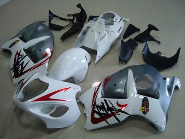 Branco Preto Carenagem Moto Suzuki GSXR 1300 Hayabusa 96-07