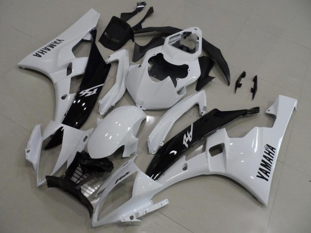 Branco & Preto Carenagem Moto Yamaha R6 06-07 Branco & Preto Carenagem Moto Yamaha R6 06-07