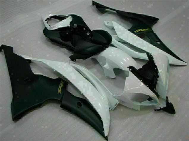 Branco Preto Carenagem Moto Yamaha R6 08-16 Branco Preto Carenagem Moto Yamaha R6 08-16