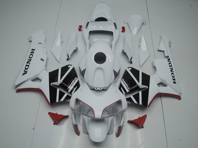 Branco Preto Carroçaria Moto Honda CBR 600RR 03-04 Branco Preto Carroçaria Moto Honda CBR 600RR 03-04