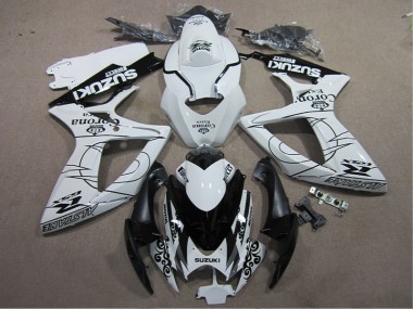 Branco Preto Corona Extra Carenagem Moto Suzuki GSXR 600 K6 06-07