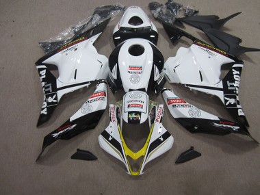 Branco Preto DENSO RIZOMA Carenagem Moto Honda CBR 600RR 09-12