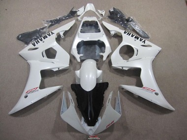 Branco & Preto Decalque Carenagem Moto Yamaha R6 03-05