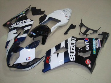 Branco Preto Elf Carenagem Moto Suzuki GSXR 1000 K3 03-04